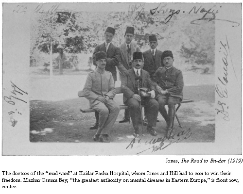 Black and white photo from the Confidence Men book